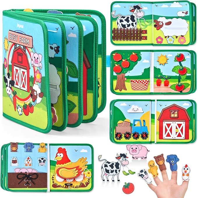 Montessori Activity Book with Finger Puppets