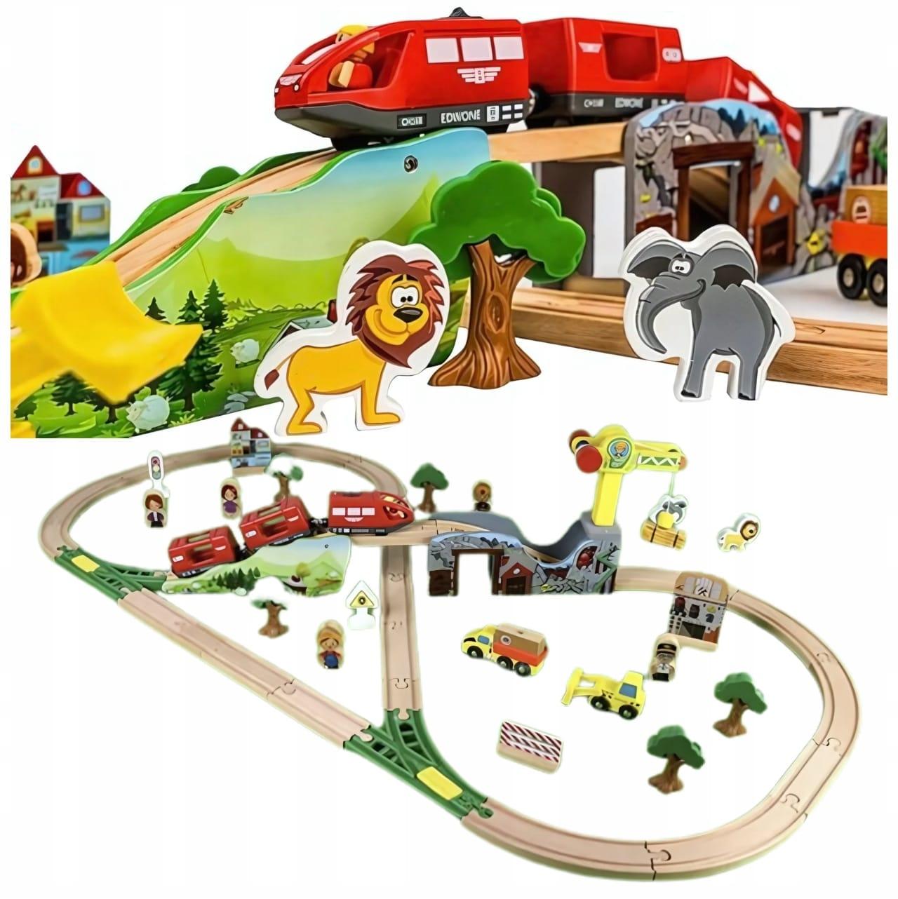 Montessori Wooden Train Track