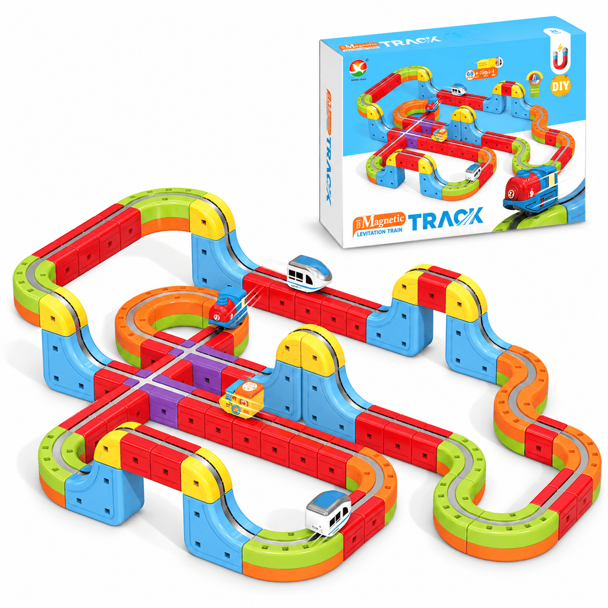 Montessori Adventure Rail Train - Project Montessori Building Toy