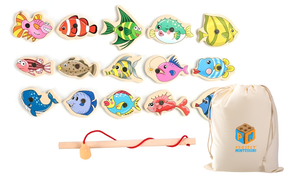 Open image in slideshow, Montessori Fishing Game
