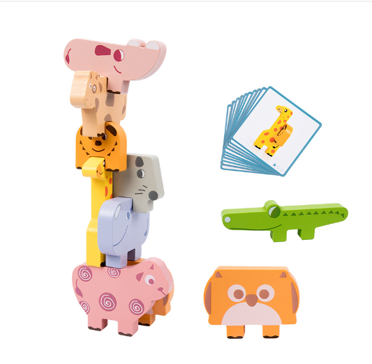 Montessori Animal Stacking Game