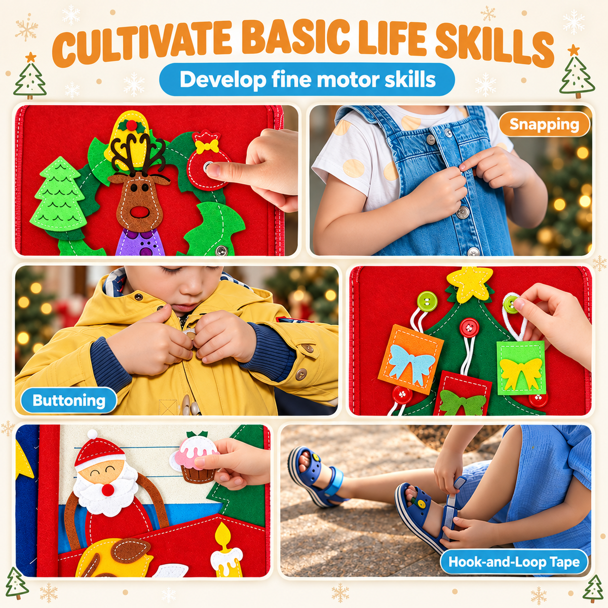 Montessori Felt Santa Book - Project Montessori