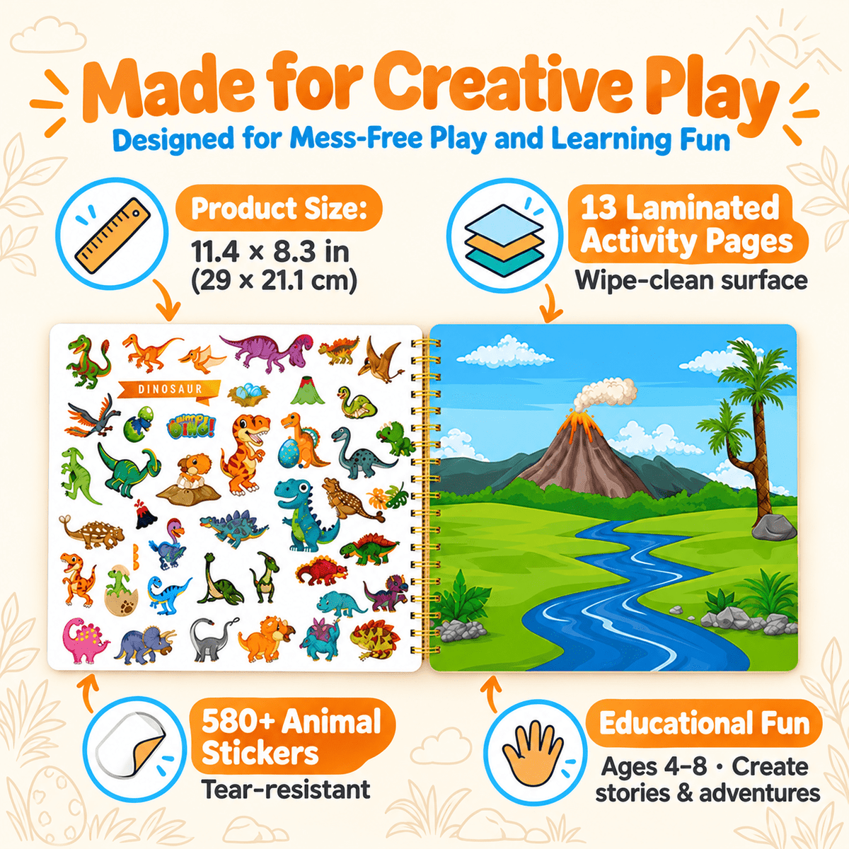 Montessori Sticker & Discover Book - Project Montessori