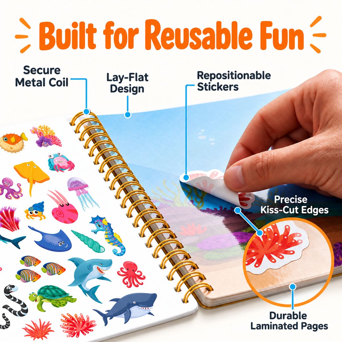 Montessori Sticker & Discover Book - Project Montessori
